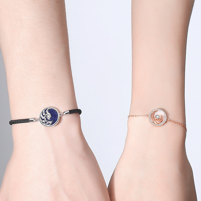 Magnetic Couple Bracelets – His & Hers Love Bond Set