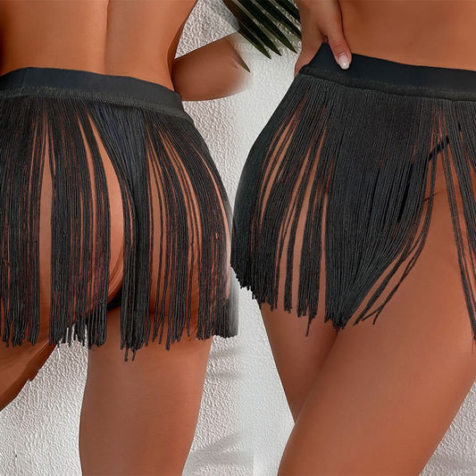 Beach Tassel Bikini Cover-Up Skirt – Summer Vacation Style